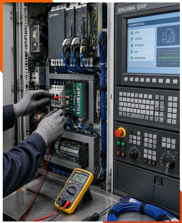 Ремонт систем ЧПУ Okuma OSP в Верхней Пышме